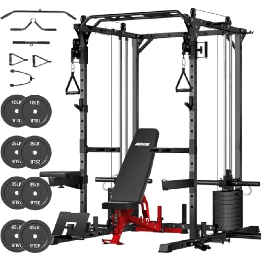 Home Gym Cable Pulley System - Home gym power cage with cable