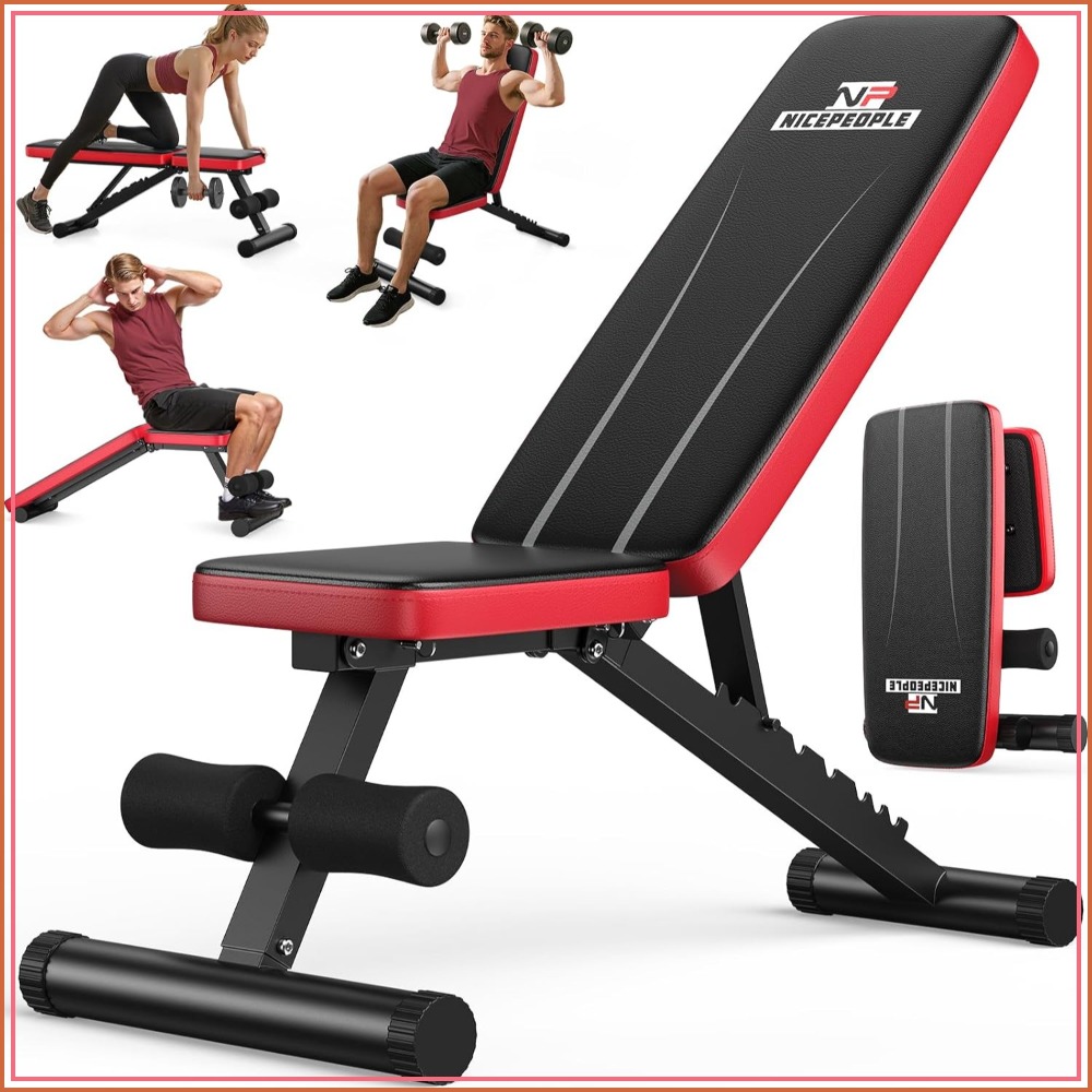 Home Gym For Small Spaces - Adjustable Weight Bench 660LBS Capacity, 8