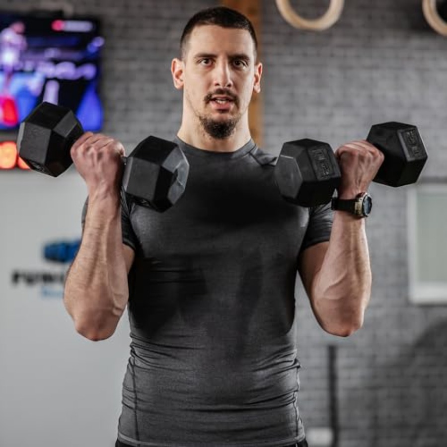 40lbs/45lbs/50lbs Rubber Dumbb - Home Gym Equipment Set avis et prix