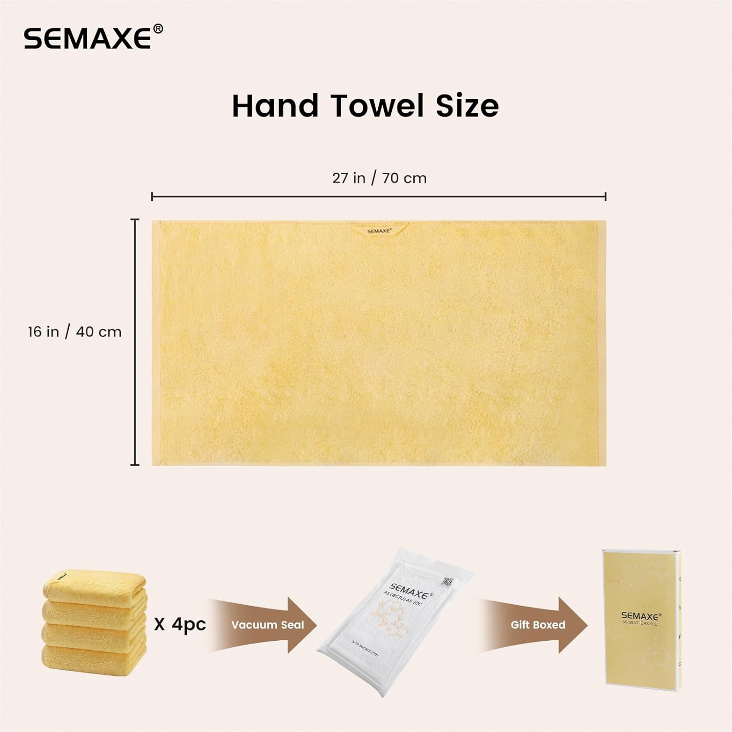 SEMAXE 40*70cm 125g Hand Towel - Home Gym Academy avis et prix