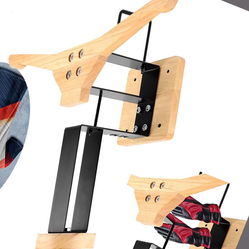 Wood Motorcycle Helmet Holder  - Home Gym Academy avis et prix