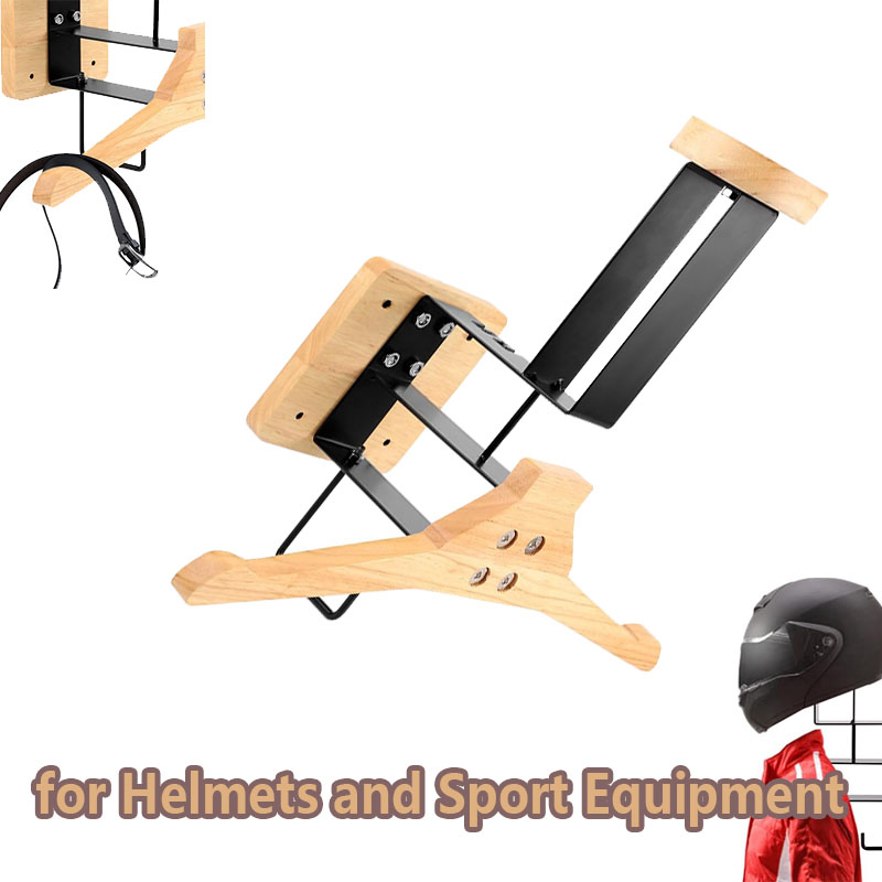 Wood Motorcycle Helmet Holder  - Home Gym Academy avis et prix