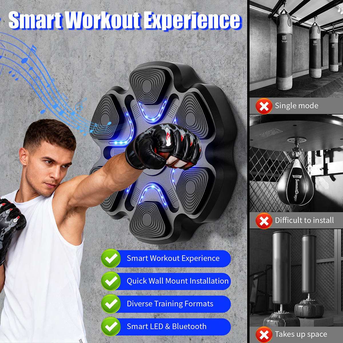 Music Boxing Machine for Adult - Home Gym Training Program avis et prix