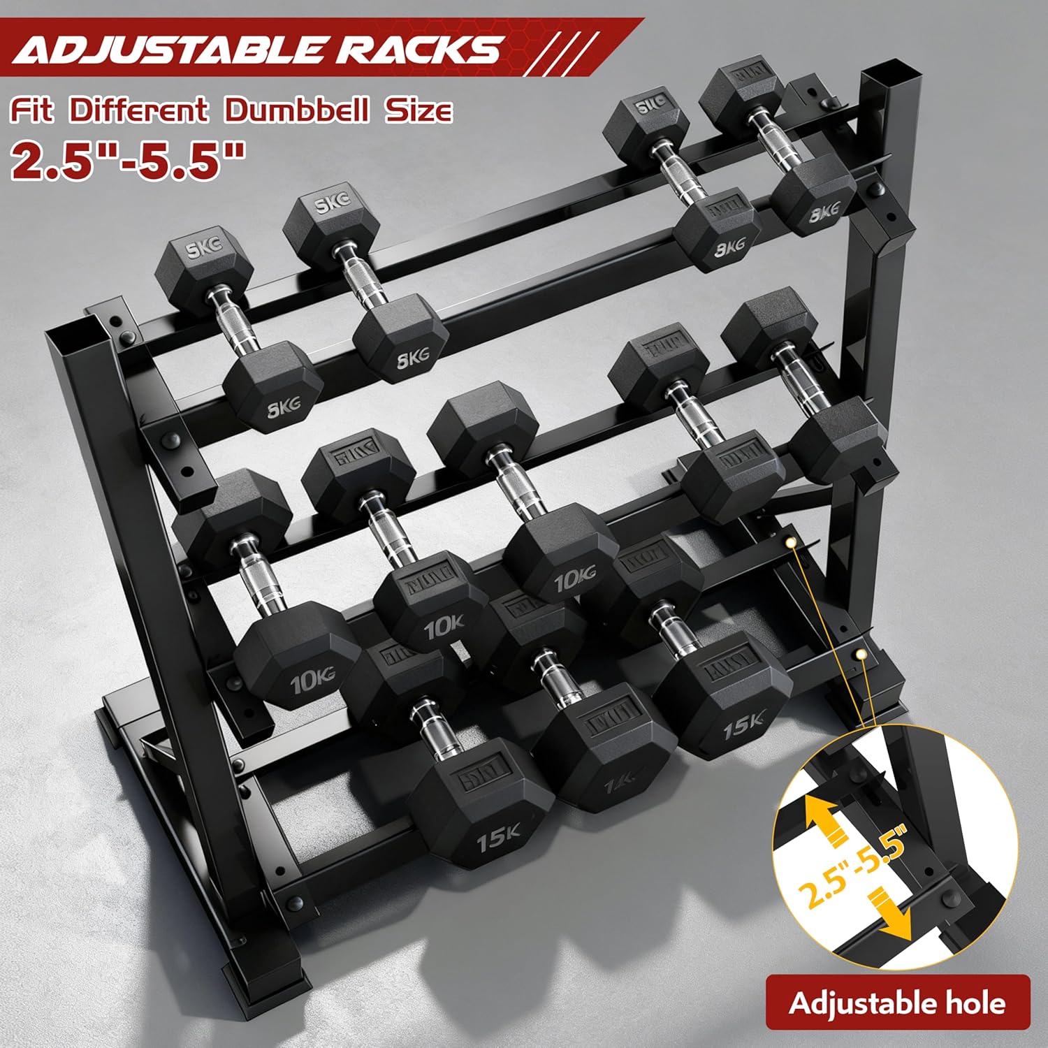 Home Gym Dumbbell Rack, Iron M - Home Gym Dumbbells avis et prix