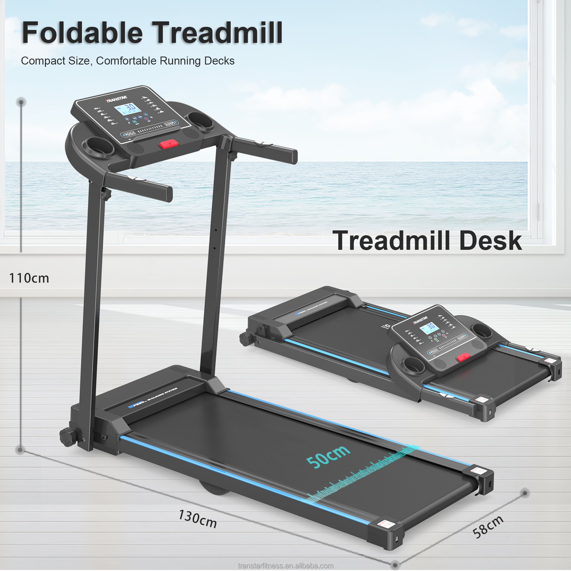 2.5HP Motor Foldable Electric  - Home Gym Academy avis et prix
