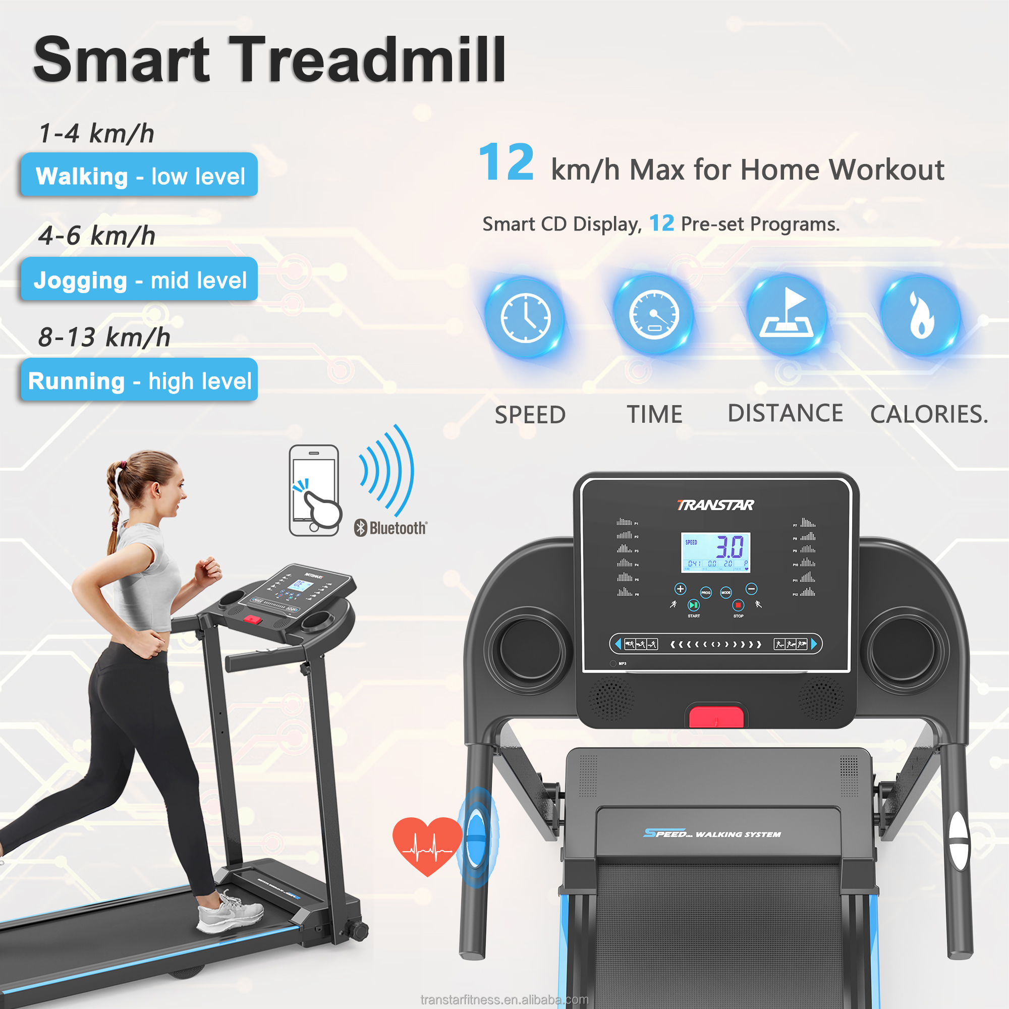 2.5HP Motor Foldable Electric  - Home Gym Academy avis et prix