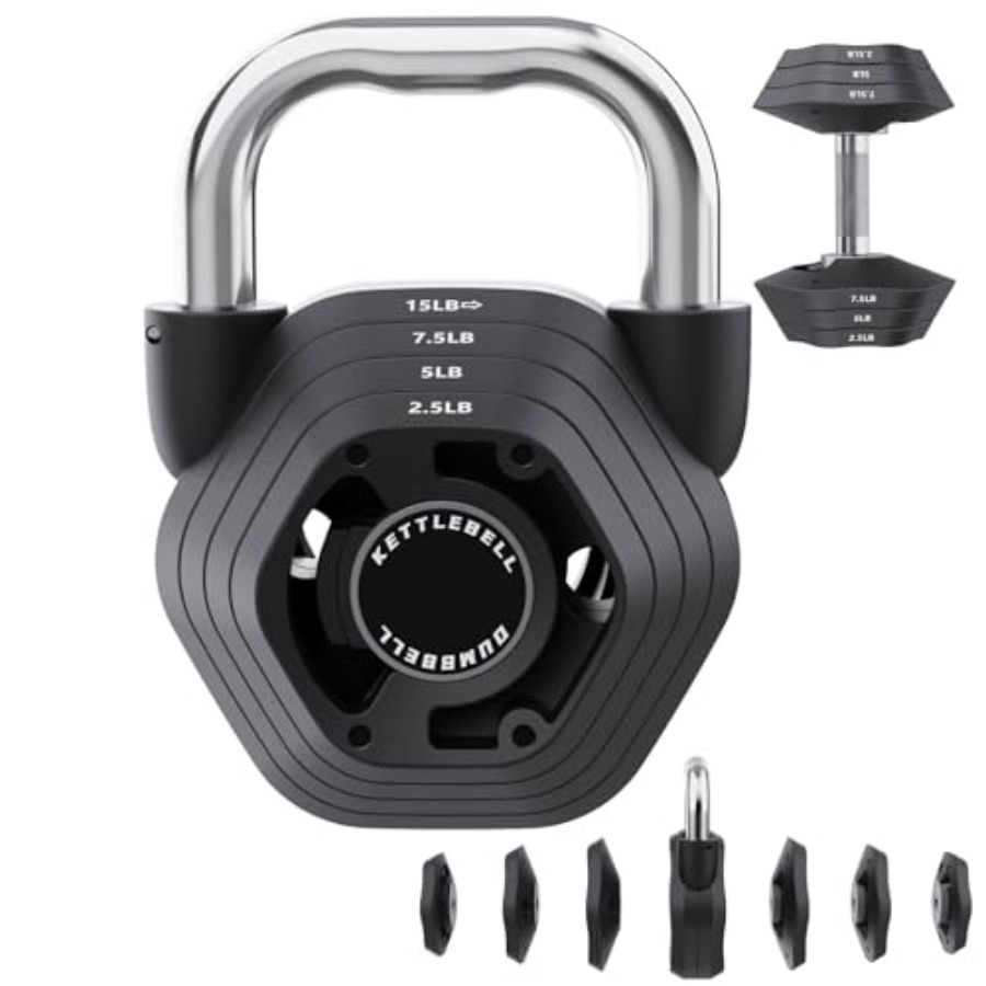 2-in-1 Adjustable Kettlebell 1 - Home Gym Kettlebells avis et prix