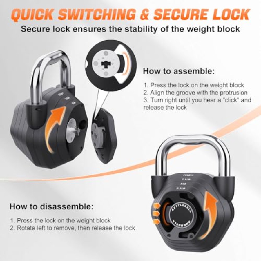 2-in-1 Adjustable Kettlebell 1 - Home Gym Kettlebells avis et prix