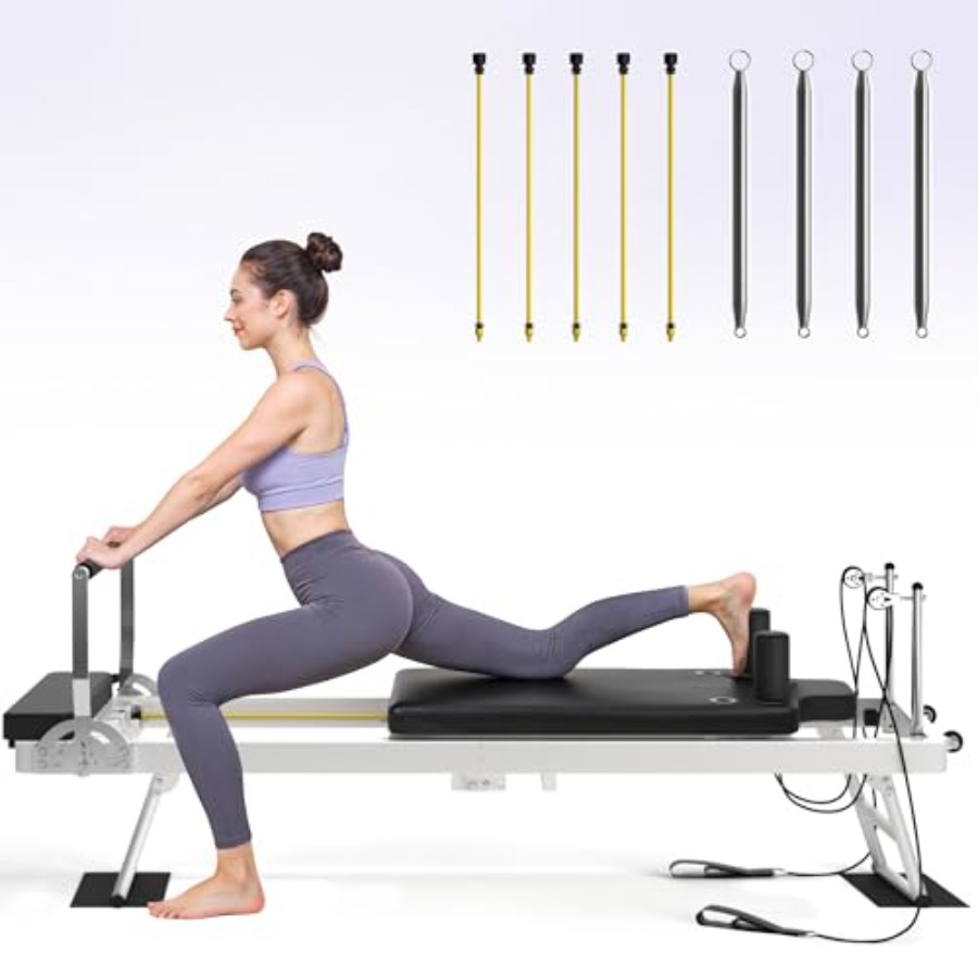Foldable Pilates Reformer Mach - Leg Home Gym Workout avis et prix