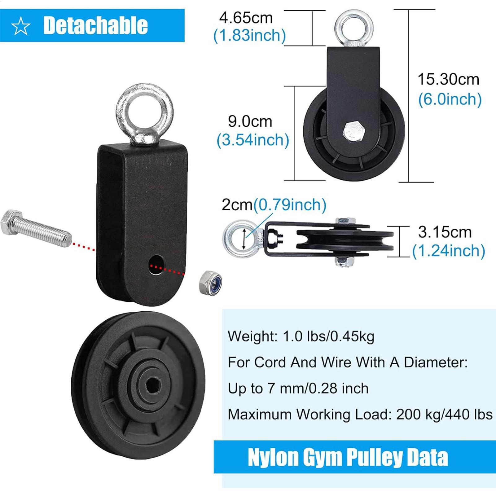 Gym Pulley Wheel Heavy Duty St - Home Gym Cable Pulley System avis et prix
