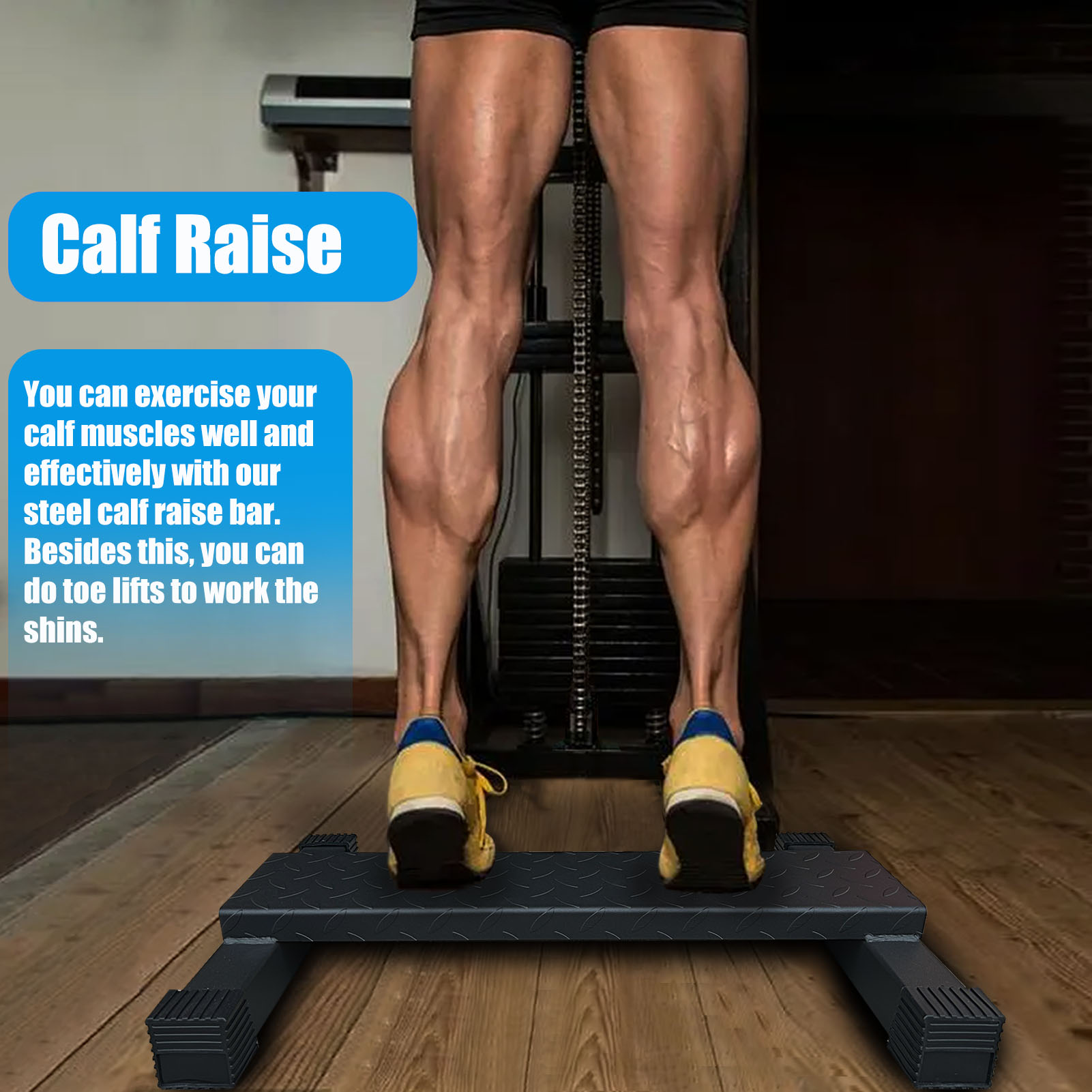 Home Gym Steel Calf Raise Bar  - Home Gym Training Program avis et prix