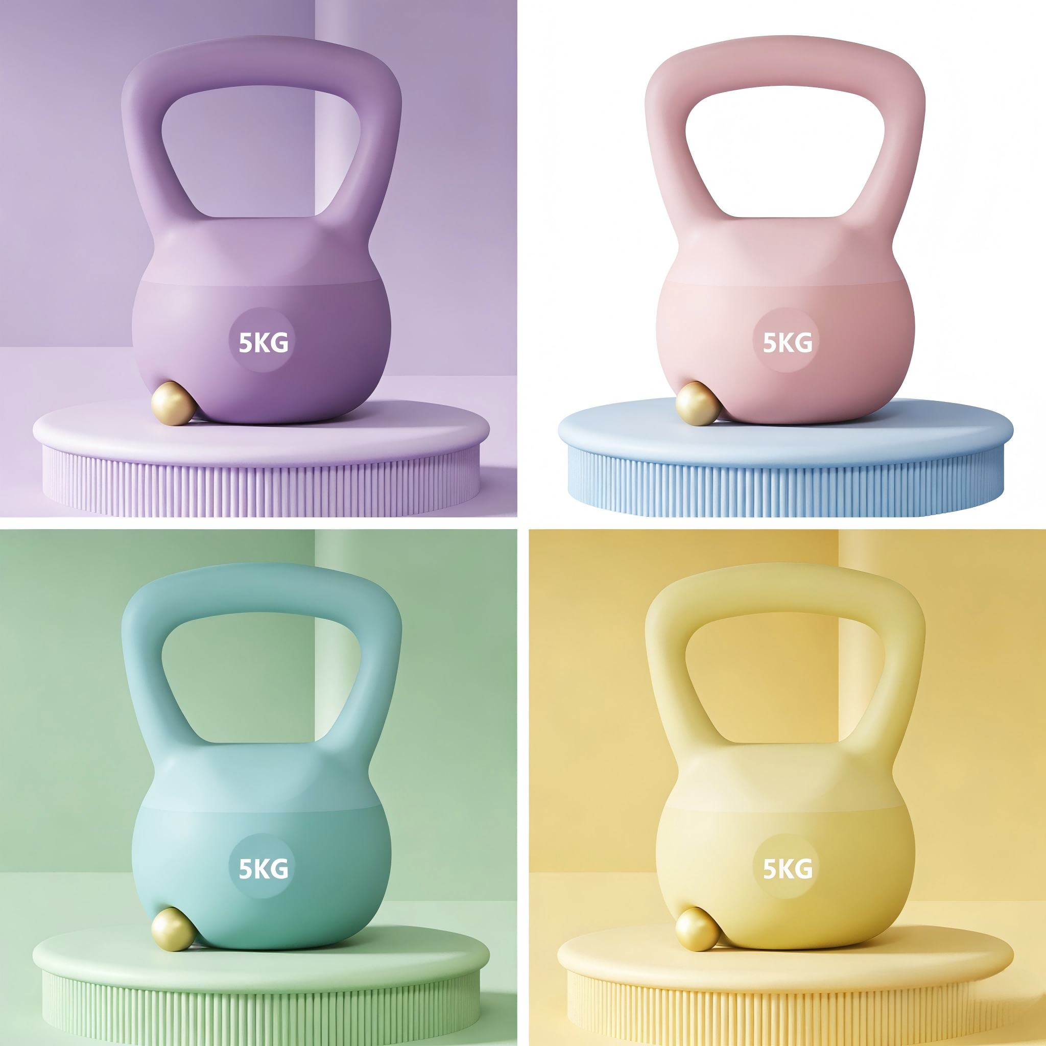 5KG PVC Kettlebell Non-Slip Gr - Home Gym Kettlebells avis et prix