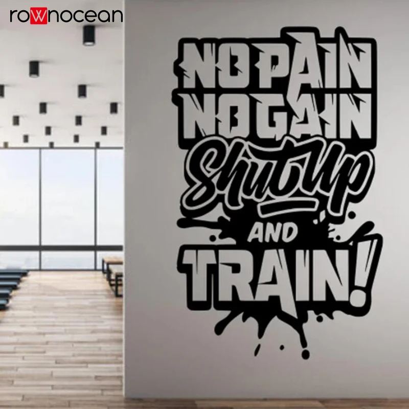 No Pain No Gain Train GYM Fitn - Home Gym On Wall avis et prix