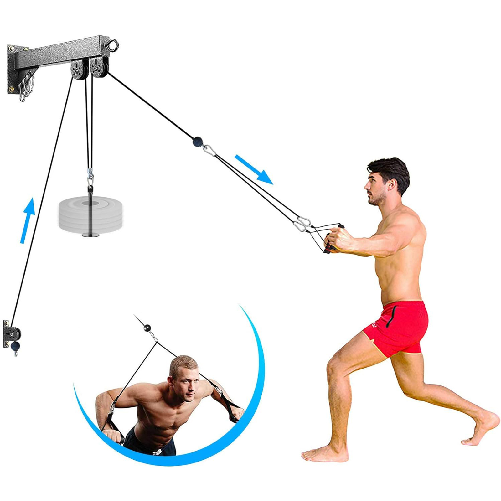 Wall Mounted LAT Pulldown Mach - Home Gym Cable Pulley System avis et prix