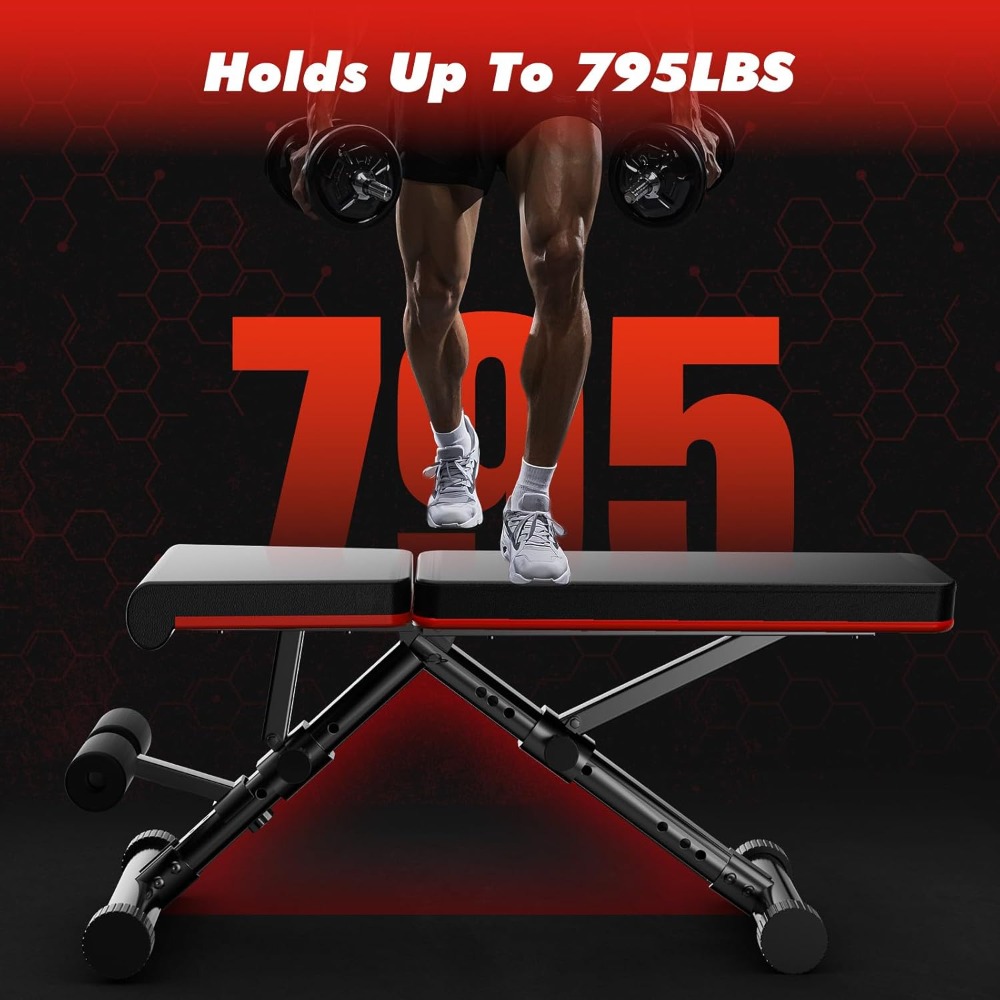 Adjustable Weight Bench for Ho - Home Gym Equipment avis et prix