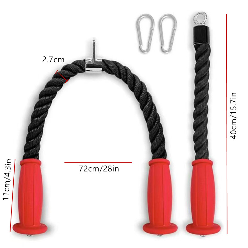 Ergonomic Tricep Ropes Non-Sli - Home Gym Academy avis et prix