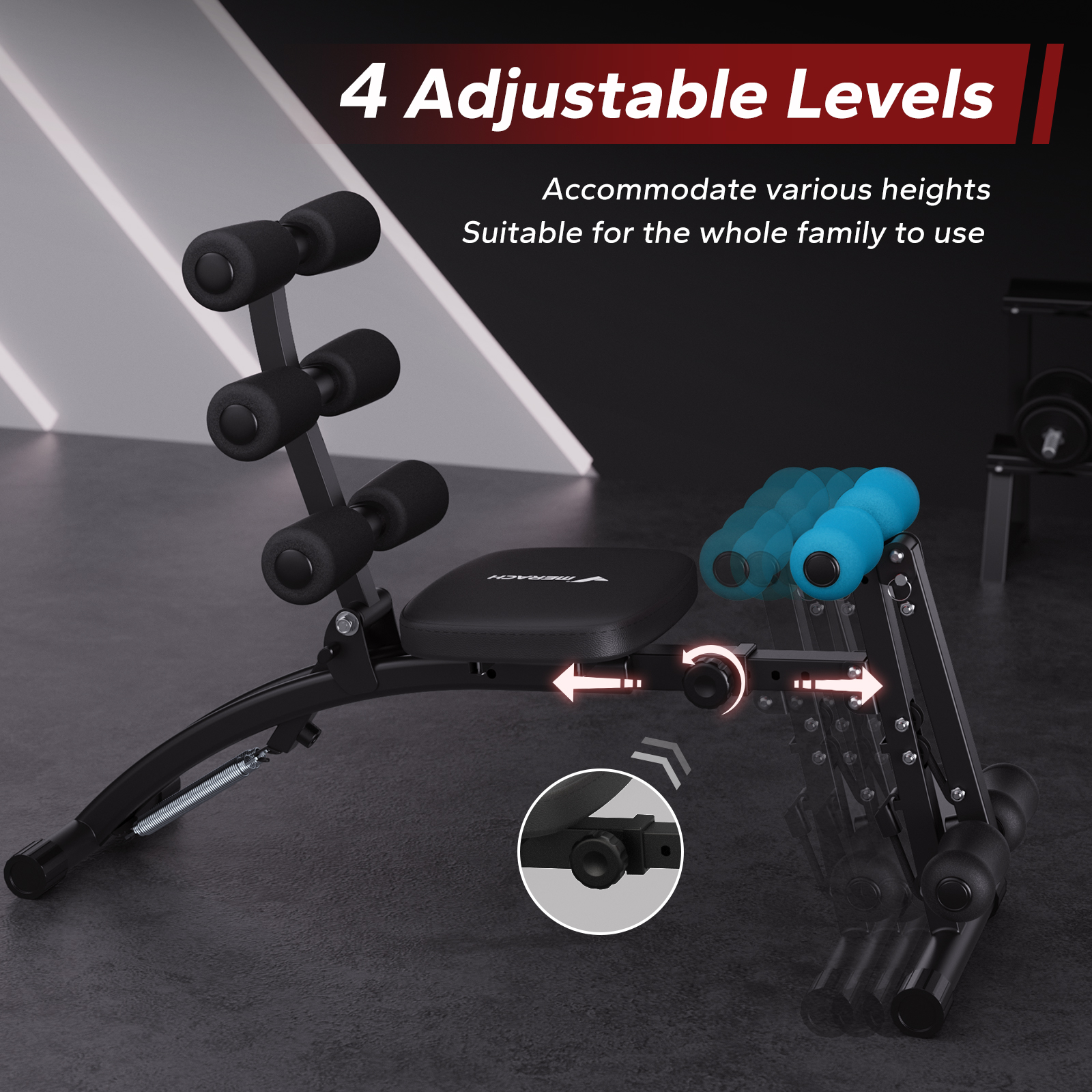 MERACH Ab Machine Multi-Functi - Home Gym Training Program avis et prix