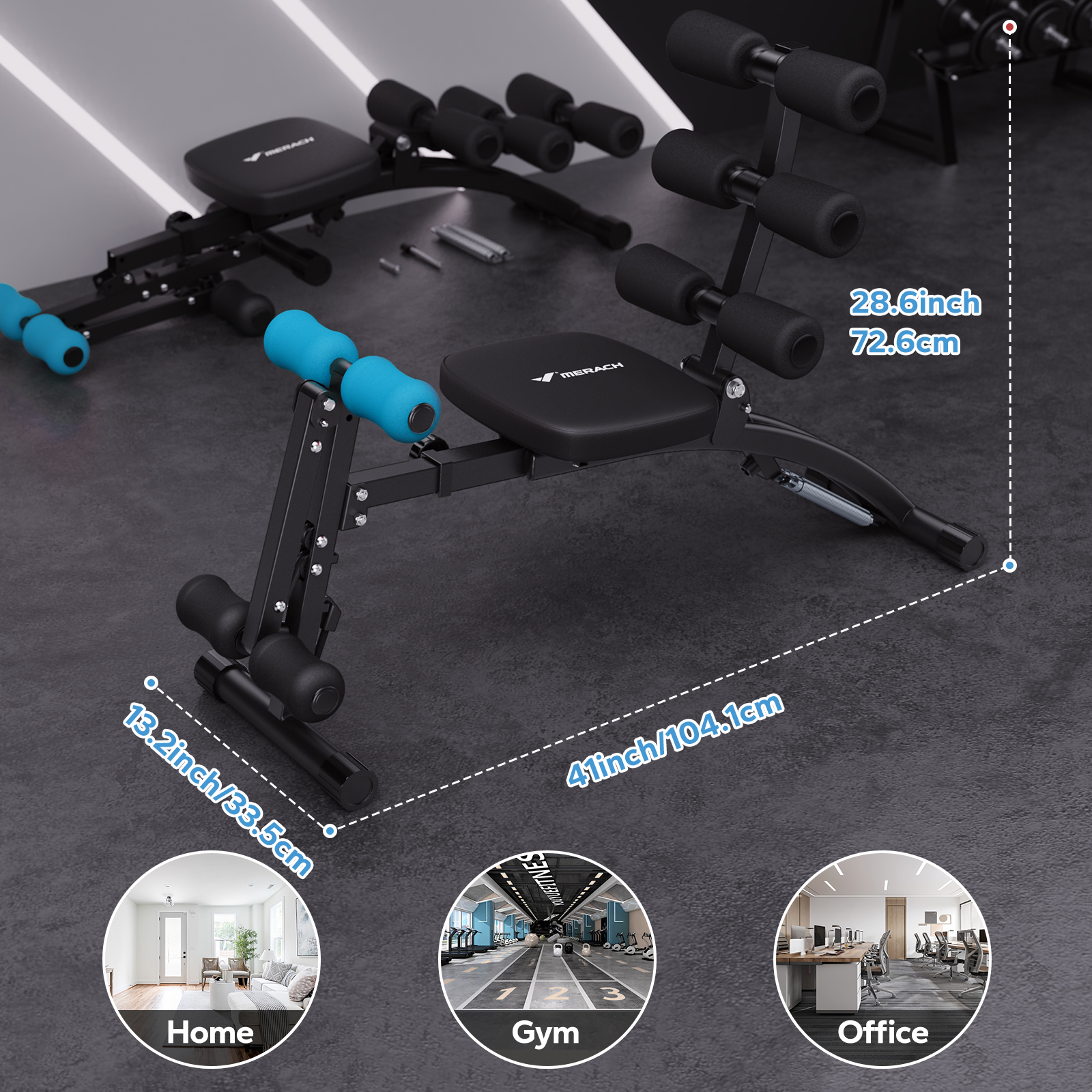 MERACH Ab Machine Multi-Functi - Home Gym Training Program avis et prix