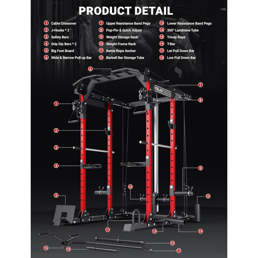 Cable Machine Home Gym 2 in 1, - Home Gym Cable Pulley System avis et prix