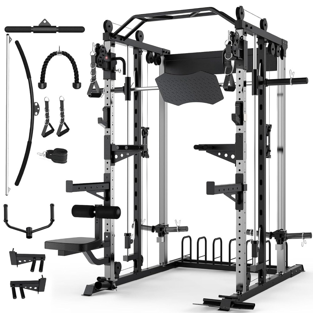 Smith Machine Home Gym Strengt - Home Gym Cable Pulley System avis et prix