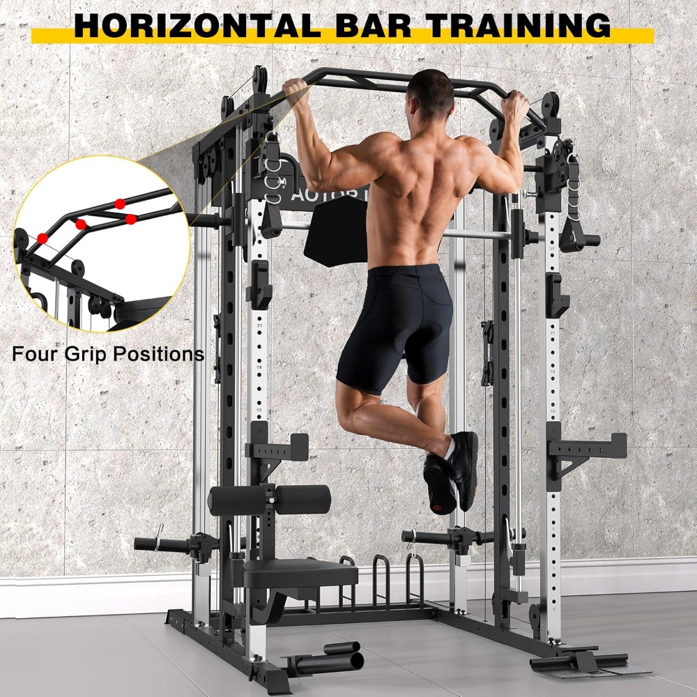 Smith Machine Home Gym Strengt - Home Gym Cable Pulley System avis et prix