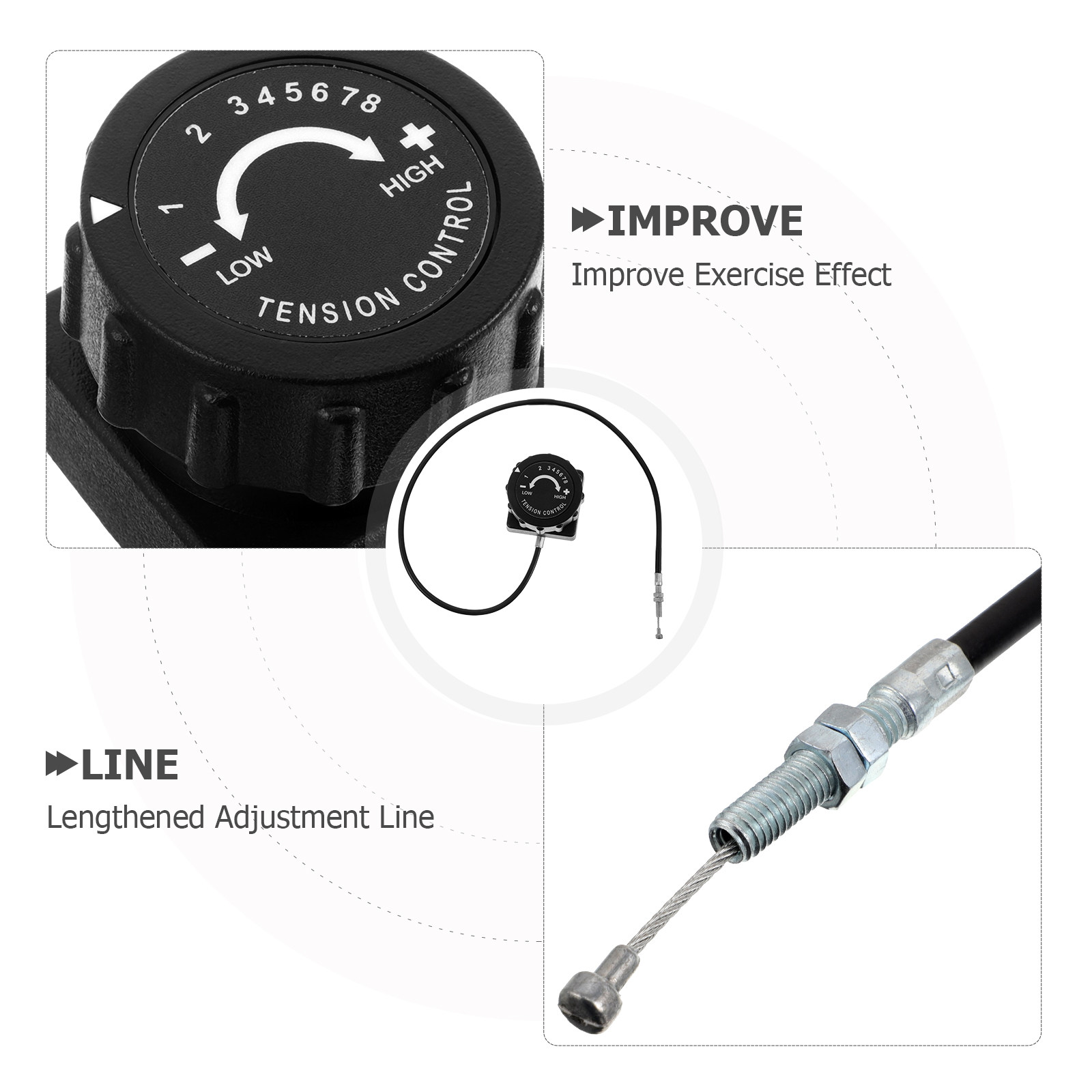 Exercise Bike Tension Controll - Home Gym Cable Pulley System avis et prix