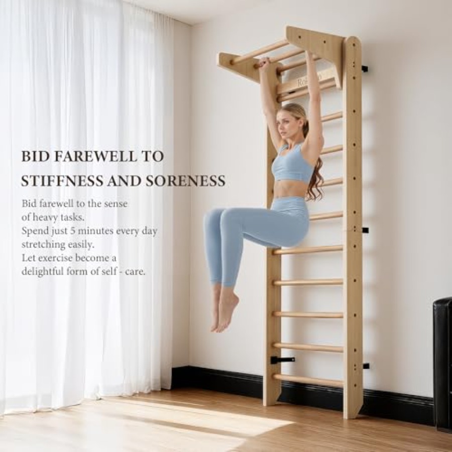 Wall Mounted Wooden Gymnastics - Home Gym On Wall avis et prix