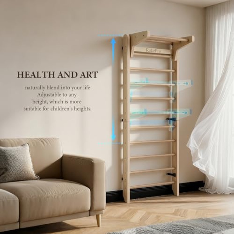 Wall Mounted Wooden Gymnastics - Home Gym On Wall avis et prix