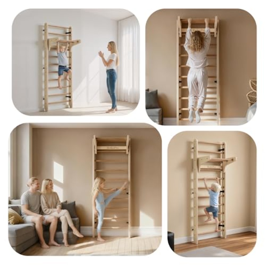 Wall Mounted Wooden Gymnastics - Home Gym On Wall avis et prix