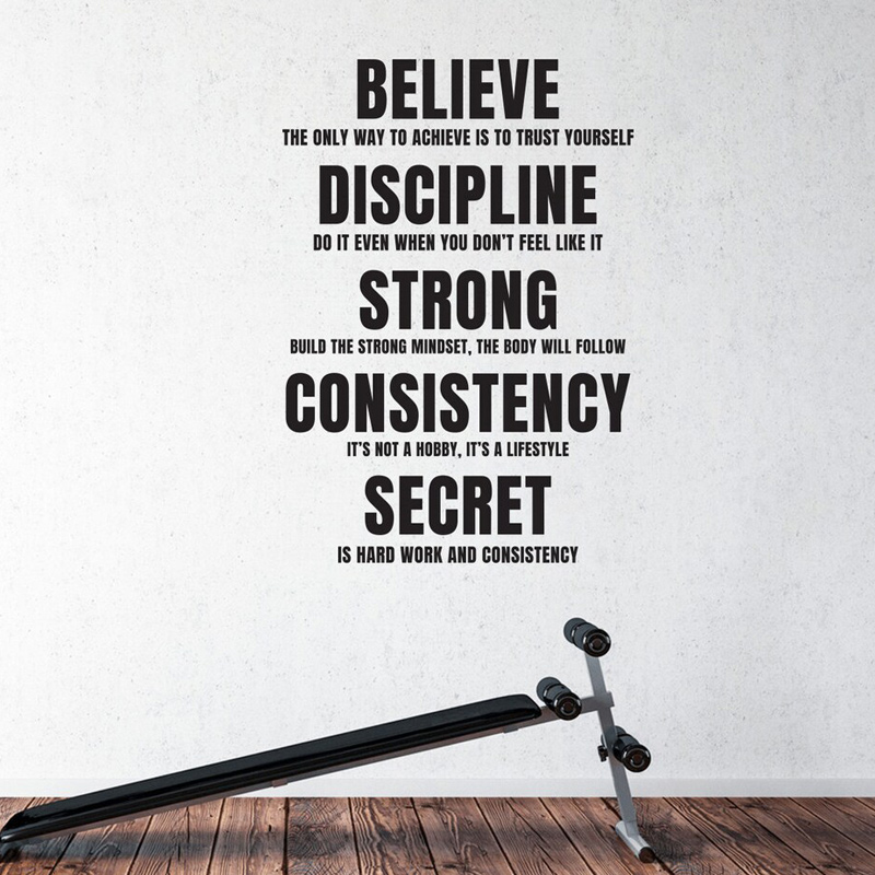 Believe, Discipline Motivation - Home Gym On Wall avis et prix