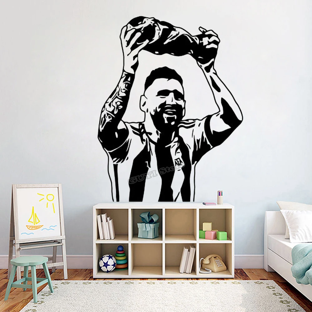 Messi Wall Sticker Vinyl Decal - Home Gym On Wall avis et prix