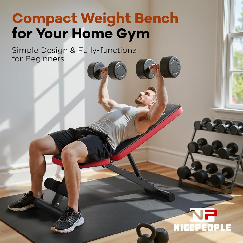 Adjustable Weight Bench 660LBS - Home Gym For Small Spaces avis et prix