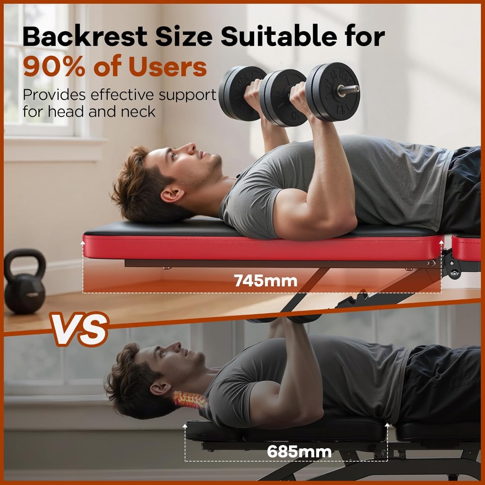 Adjustable Weight Bench 660LBS - Home Gym For Small Spaces avis et prix