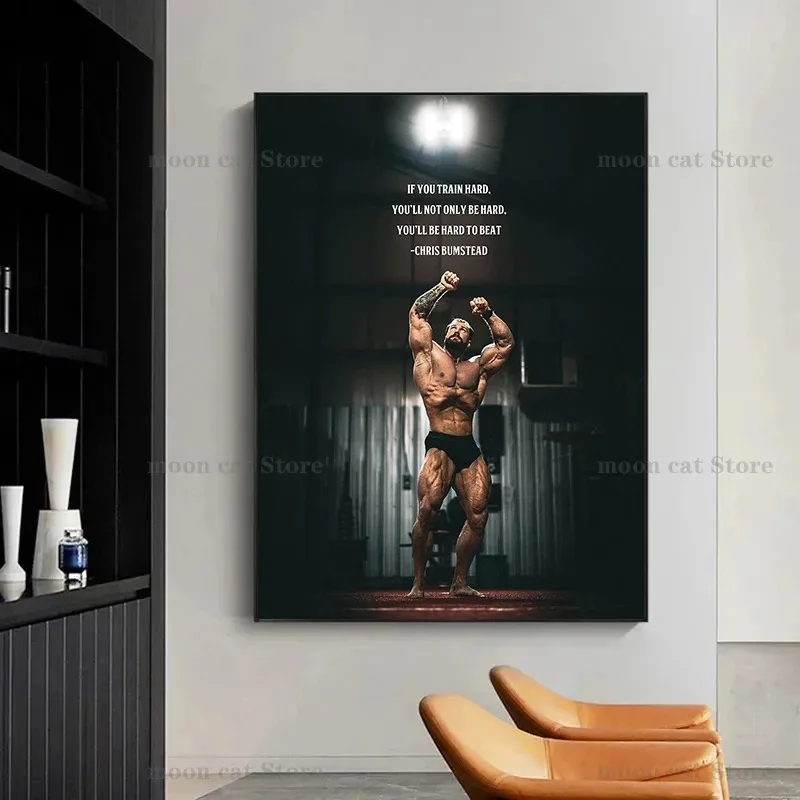 Canvas Painting Chris Bumstead - Home Gym On Wall avis et prix