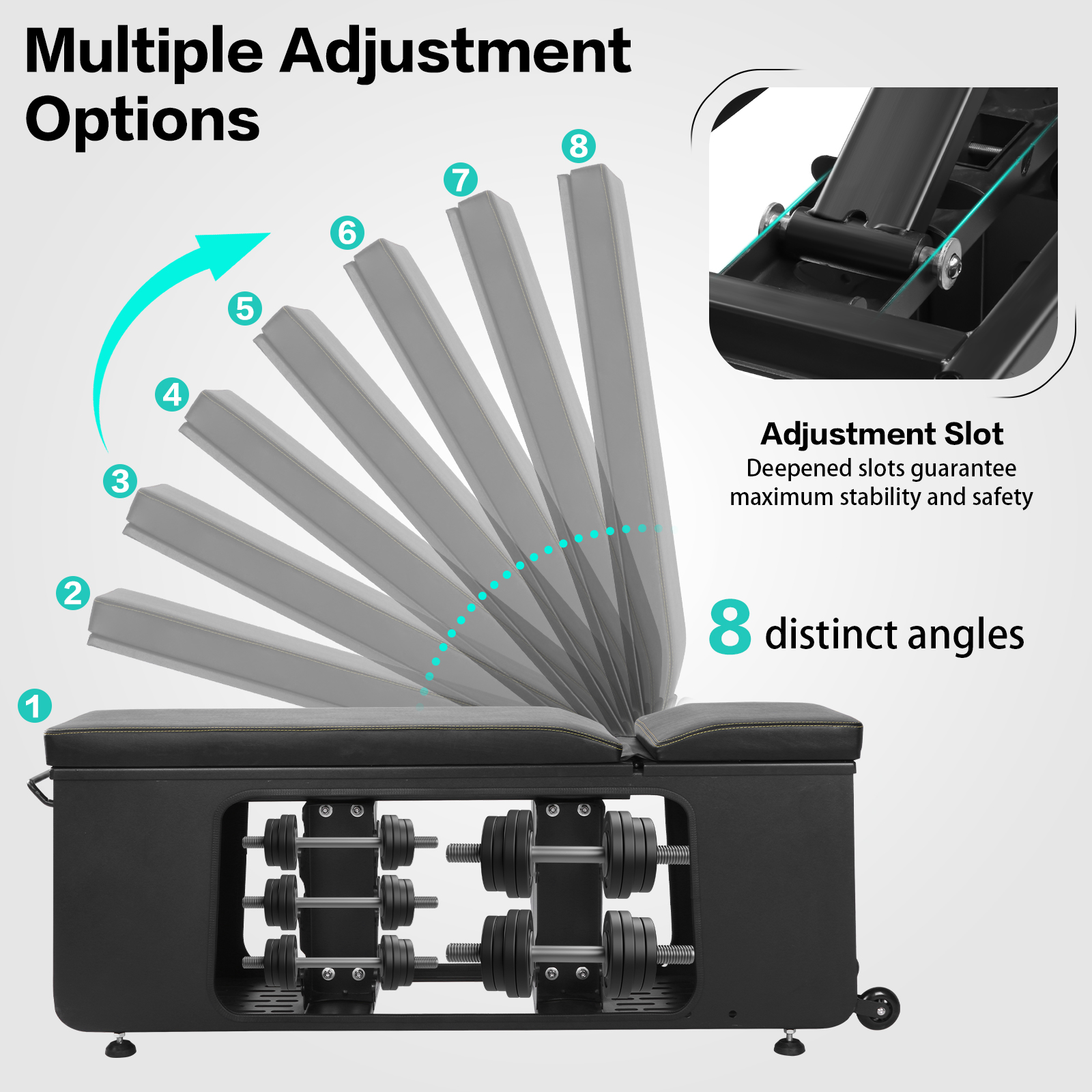 4-in-1 Adjustable Weight Bench - Home Gym For Small Spaces avis et prix
