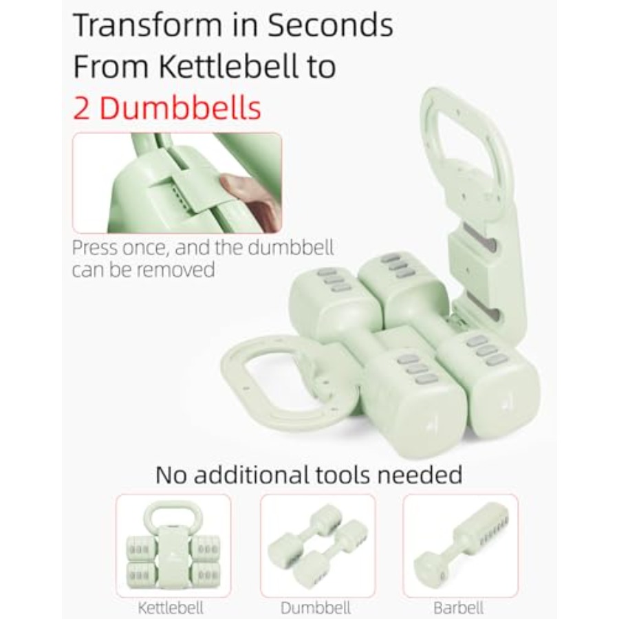 Home gym dumbbell set: 4-in-1  - Home Gym Kettlebells avis et prix