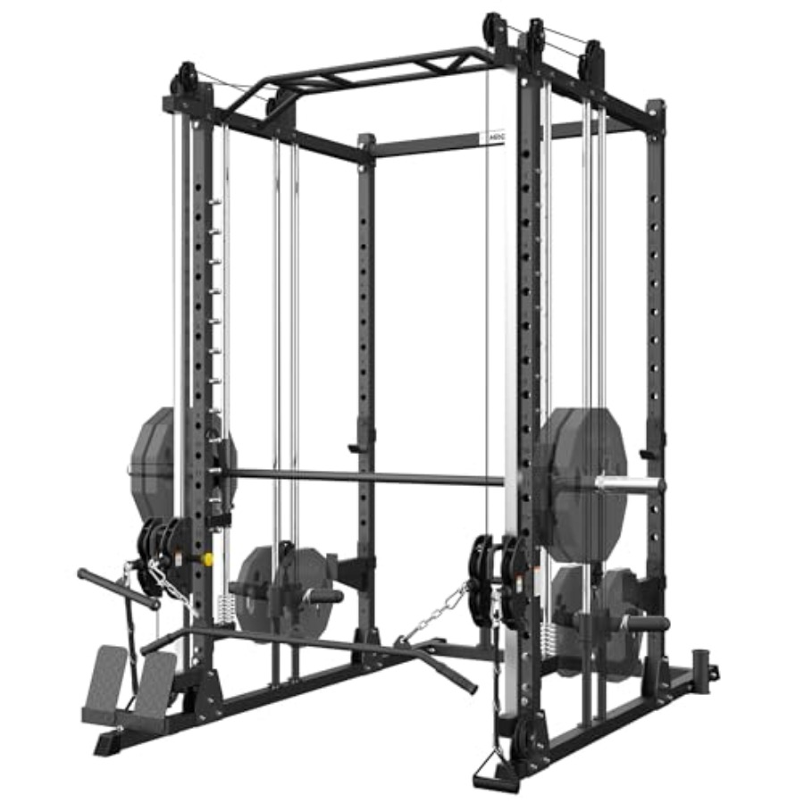 All-in-One Power Rack with Smi - Home Gym Cable Pulley System avis et prix