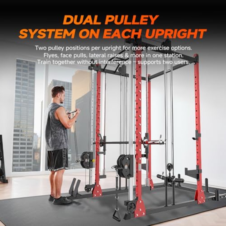 All-in-One Power Rack with Smi - Home Gym Cable Pulley System avis et prix