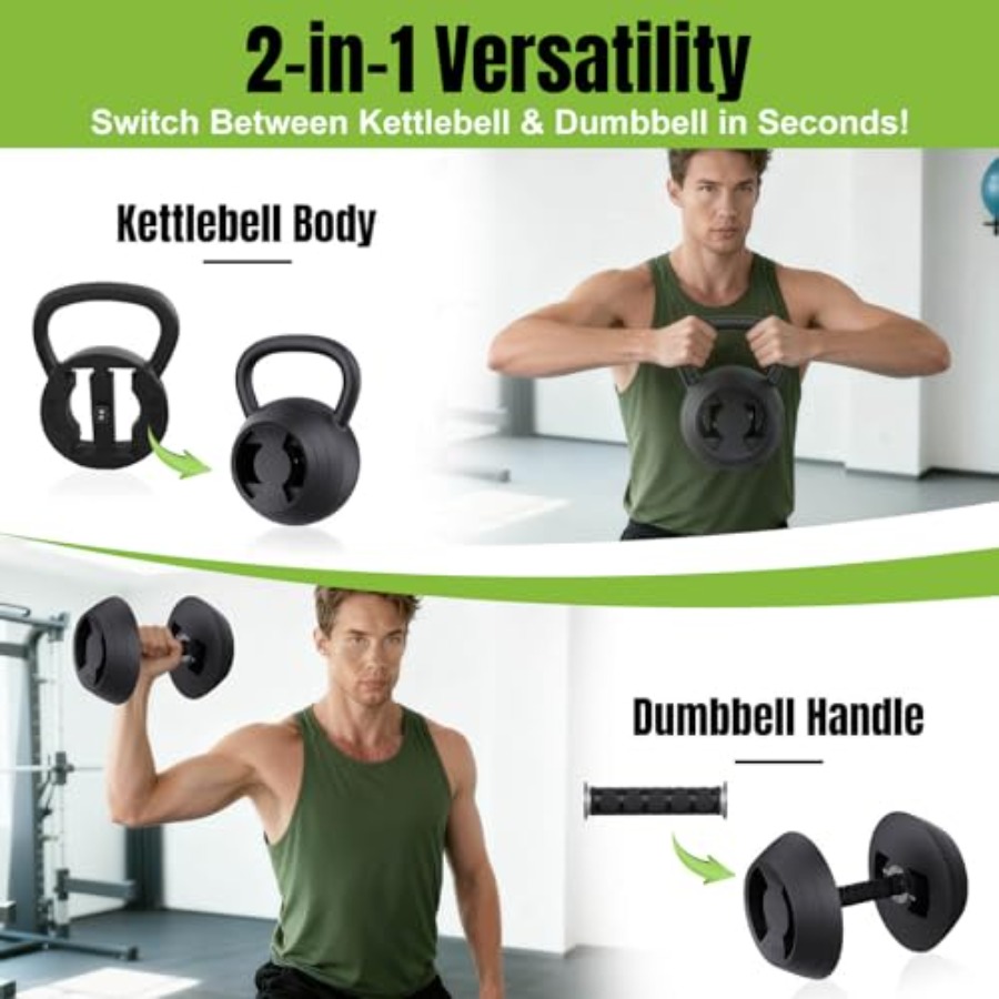 2-in-1 Adjustable Kettlebell 1 - Home Gym Kettlebells avis et prix