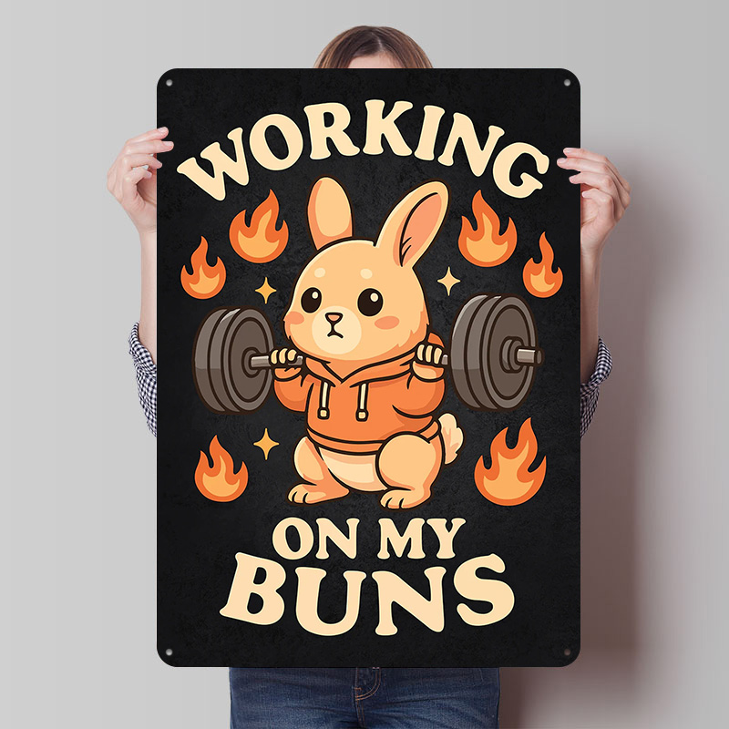 Working On My Buns – Cute Gym  - Home Gym On Wall avis et prix