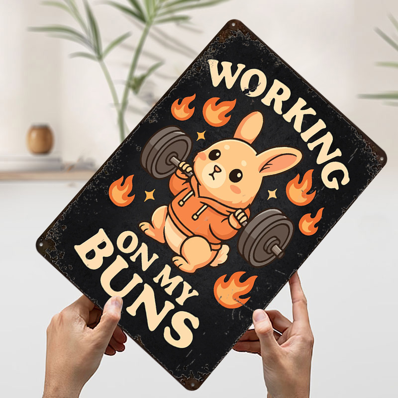 Working On My Buns – Cute Gym  - Home Gym On Wall avis et prix