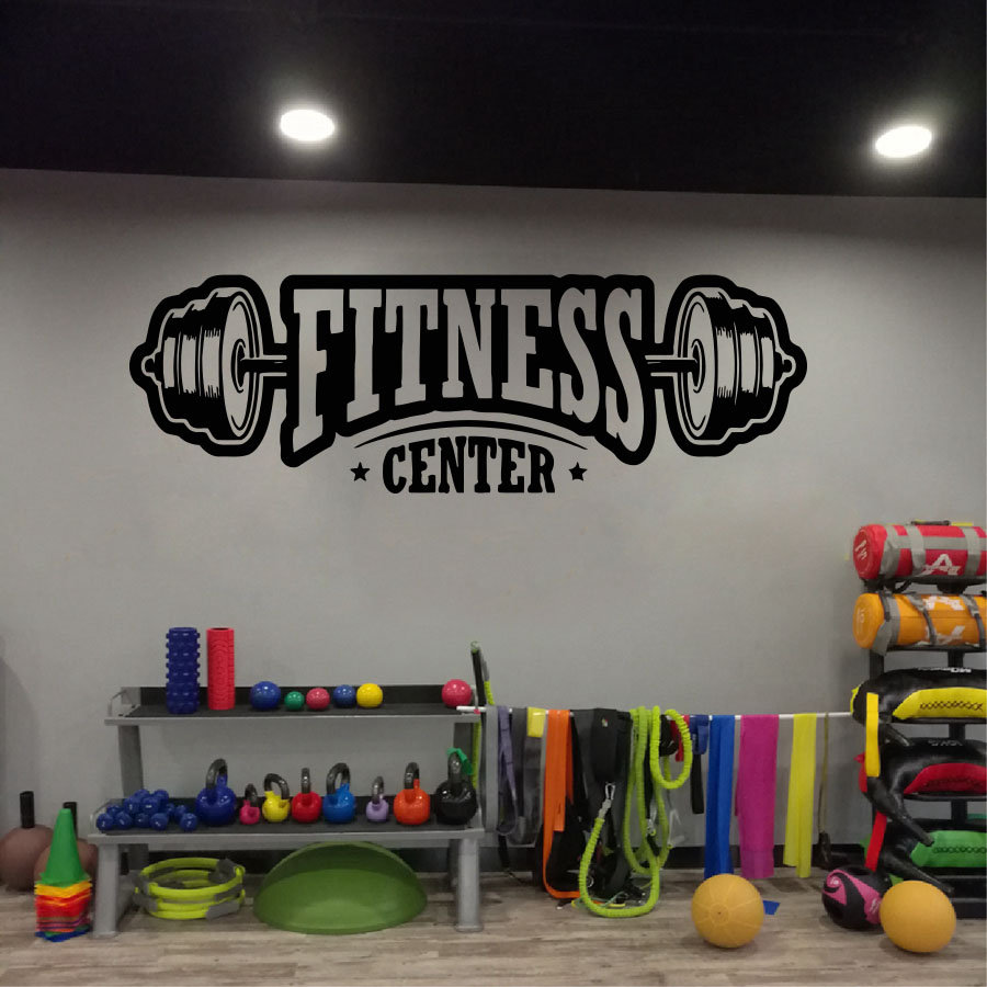 Gym vinyl decor wall decal fit - Home Gym On Wall avis et prix