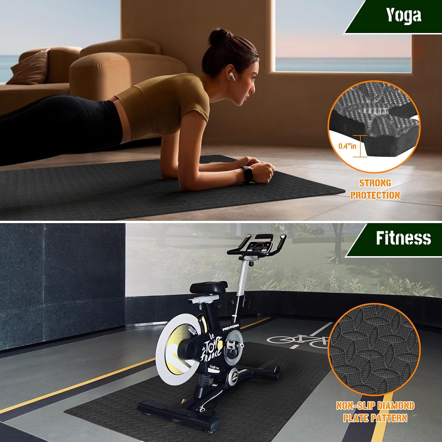 60cm EVA Foam Gym Floor Mats 8 - Home Gym Academy avis et prix