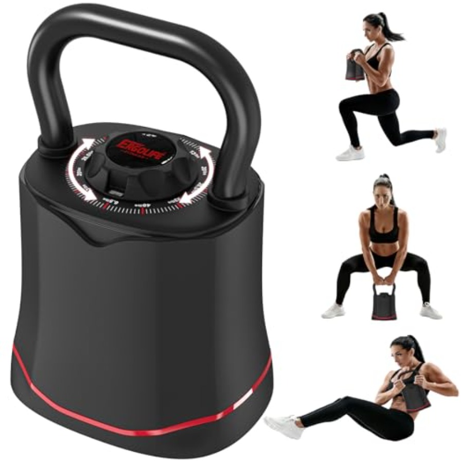 40LB Adjustable Kettlebell Set - Home Gym Kettlebells avis et prix