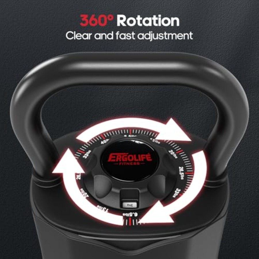 40LB Adjustable Kettlebell Set - Home Gym Kettlebells avis et prix
