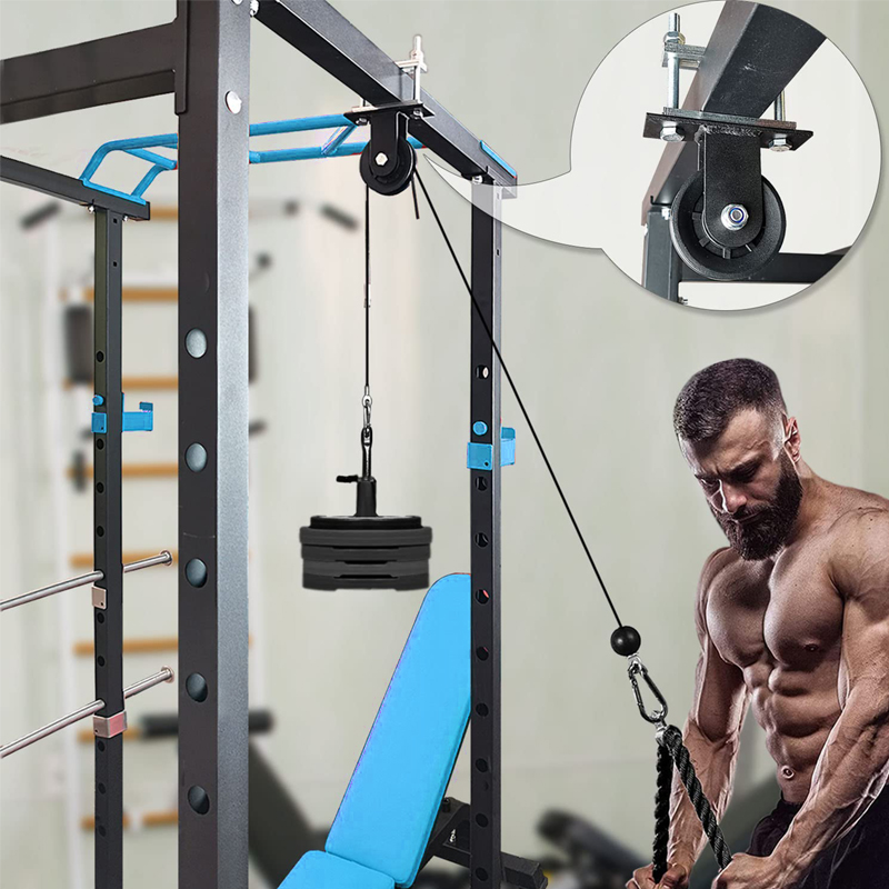 Heavy Duty Pulley System - Adj - Home Gym Cable Pulley System avis et prix