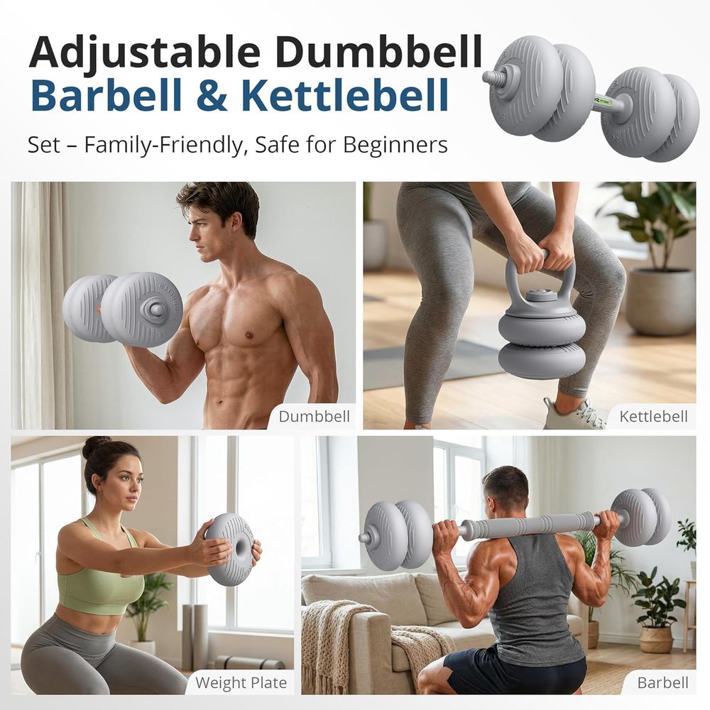 Adjustable Soft Shell Dumbbell - Home Gym Kettlebells avis et prix