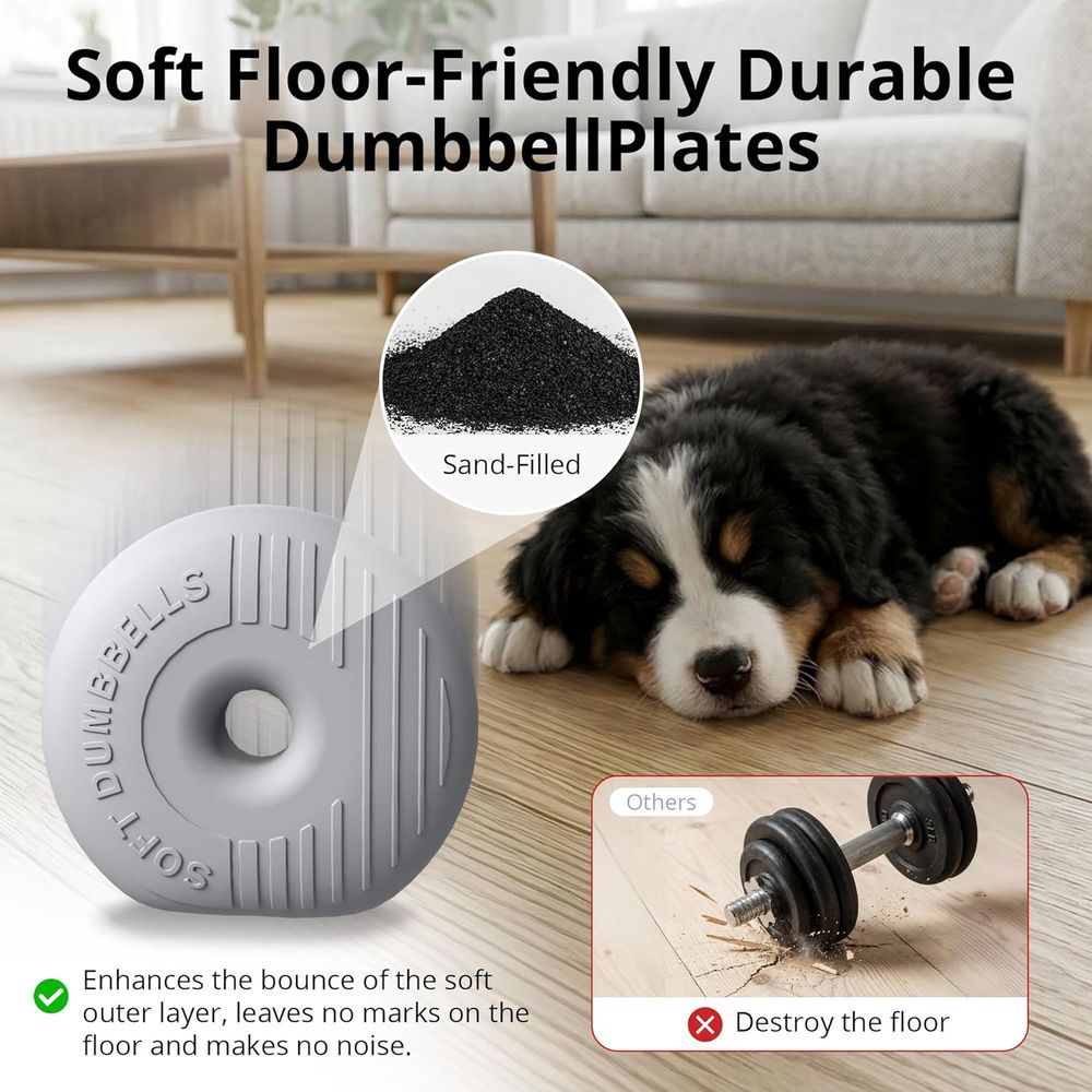 Adjustable Soft Shell Dumbbell - Home Gym Kettlebells avis et prix