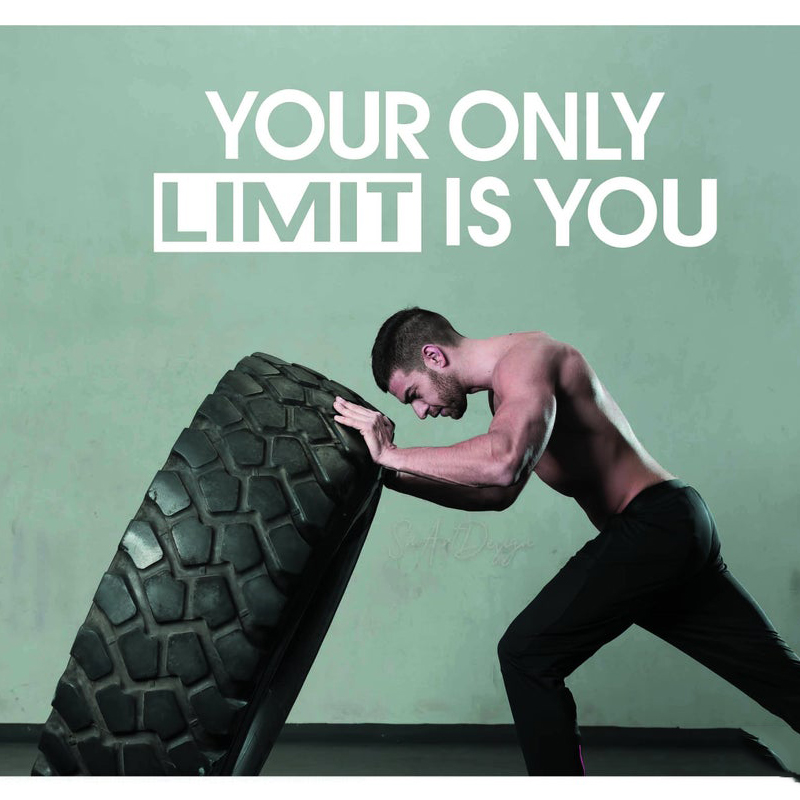 Your only limit is you - Wall  - Home Gym On Wall avis et prix