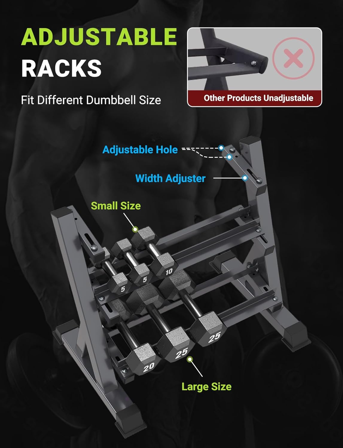 Home Gym Dumbbell Rack, 3 & 5  - Home Gym Dumbbells avis et prix